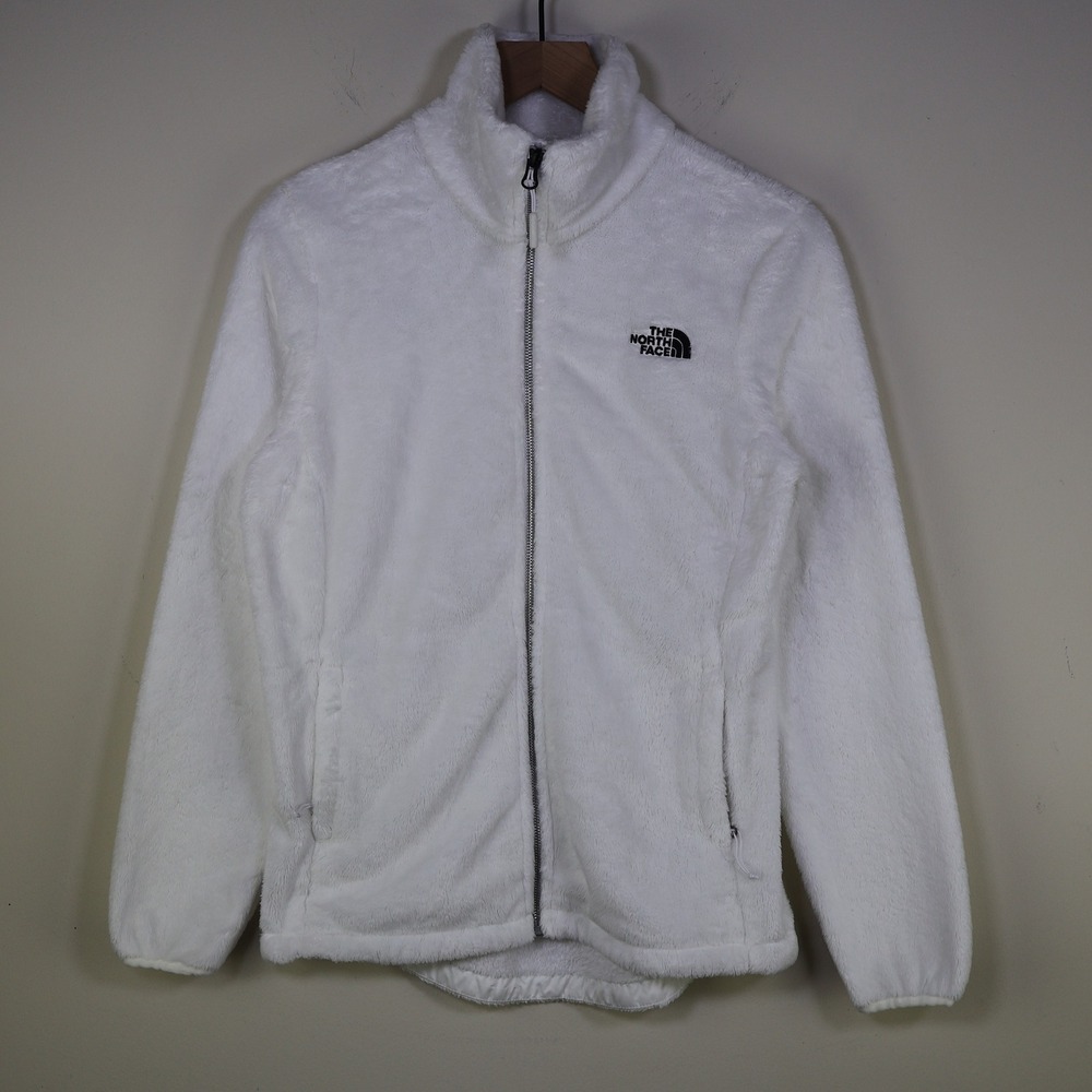 The North Face Osito Fleece Jacket Size Small Fuzzy Full Zip White Soft‎